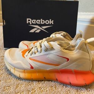 Reebok Women's Sneakers in Cream and Orange